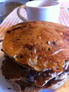 pancakes(choc chip, whole wheat)
